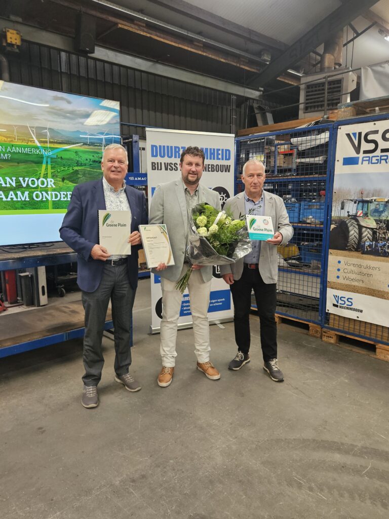 groene pluim uitreiking